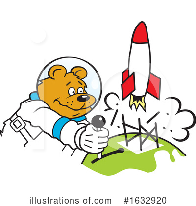 Royalty-Free (RF) Astronaut Clipart Illustration by Johnny Sajem - Stock Sample #1632920