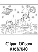Astronaut Clipart #1687040 by AtStockIllustration