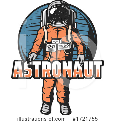 Royalty-Free (RF) Astronaut Clipart Illustration by Vector Tradition SM - Stock Sample #1721755