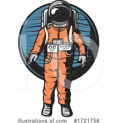 Royalty-Free (RF) Astronaut Clipart Illustration by Vector Tradition SM - Stock Sample #1721756