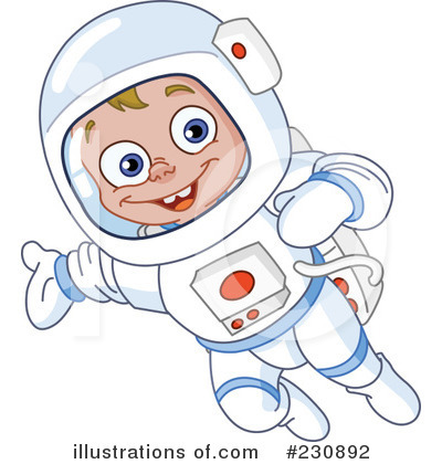 Royalty-Free (RF) Astronaut Clipart Illustration by yayayoyo - Stock Sample #230892