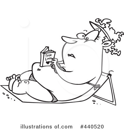 Royalty-Free (RF) At The Beach Clipart Illustration by toonaday - Stock Sample #440520