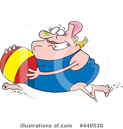 Royalty-Free (RF) At The Beach Clipart Illustration by toonaday - Stock Sample #440530
