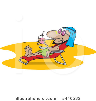 Royalty-Free (RF) At The Beach Clipart Illustration by toonaday - Stock Sample #440532