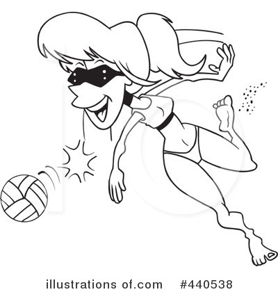 Volleyball Clipart #440538 by toonaday