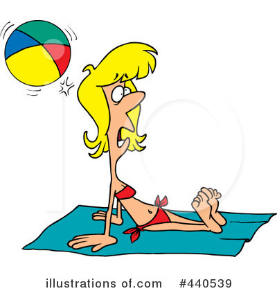 Royalty-Free (RF) At The Beach Clipart Illustration by toonaday - Stock Sample #440539