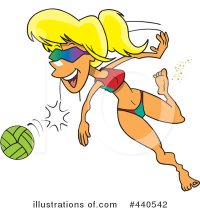 Volleyball Clipart #440542 by toonaday