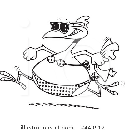 Royalty-Free (RF) At The Beach Clipart Illustration by toonaday - Stock Sample #440912