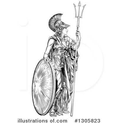 Royalty-Free (RF) Athena Clipart Illustration by AtStockIllustration - Stock Sample #1305823