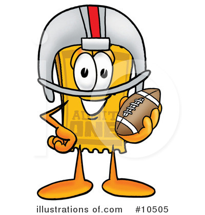 Football Clipart #10505 by Mascot Junction