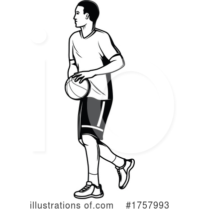 Basketball Player Clipart #1757993 by Vector Tradition SM