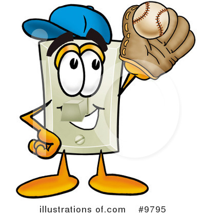 Baseball Clipart #9795 by Mascot Junction