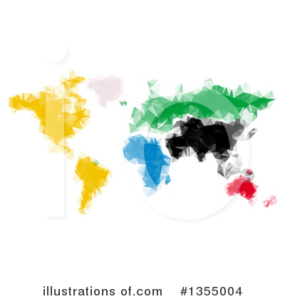 Map Clipart #1355004 by vectorace