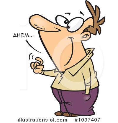 Royalty-Free (RF) Attention Clipart Illustration by toonaday - Stock Sample #1097407