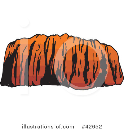 Ayers Rock Clipart #42652 by Dennis Holmes Designs