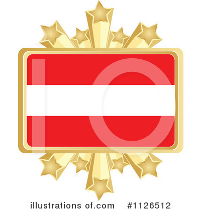 Austrian Flag Clipart #1126512 by Andrei Marincas