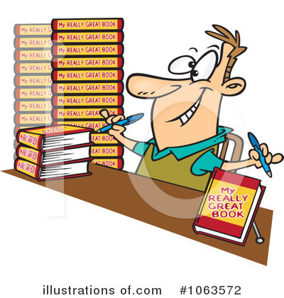 Royalty-Free (RF) Author Clipart Illustration by toonaday - Stock Sample #1063572