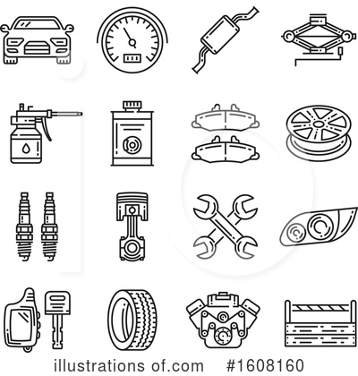 Spark Plugs Clipart #1608160 by Vector Tradition SM