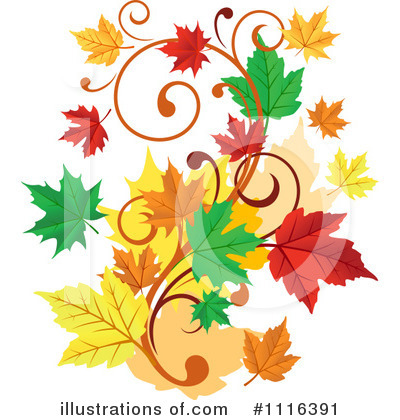 Autumn Leaves Clipart #1116391 by Vector Tradition SM