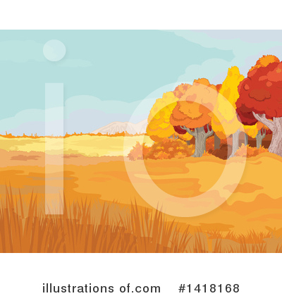 Royalty-Free (RF) Autumn Clipart Illustration by Pushkin - Stock Sample #1418168