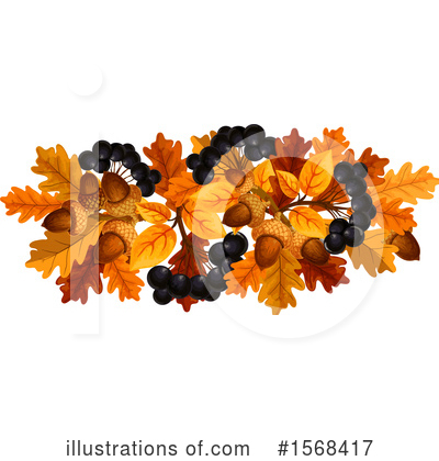 Autumn Leaves Clipart #1568417 by Vector Tradition SM