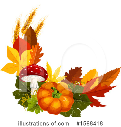 Autumn Leaves Clipart #1568418 by Vector Tradition SM