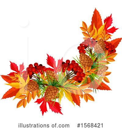 Autumn Leaves Clipart #1568421 by Vector Tradition SM