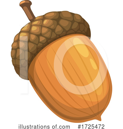 Acorn Clipart #1725472 by Vector Tradition SM