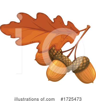 Acorn Clipart #1725473 by Vector Tradition SM