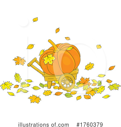 Fall Leaves Clipart #1760379 by Alex Bannykh