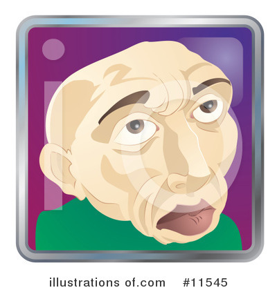 Bald Man Clipart #11545 by AtStockIllustration