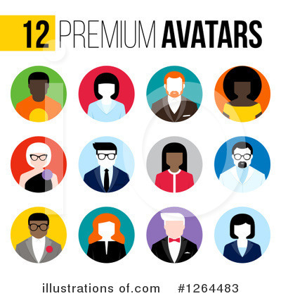 Royalty-Free (RF) Avatar Clipart Illustration by elena - Stock Sample #1264483