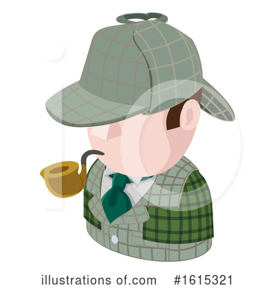 Detective Clipart #1615321 by AtStockIllustration