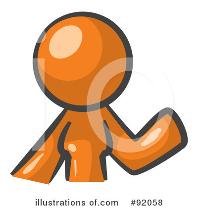 Orange Woman Clipart #92058 by Leo Blanchette