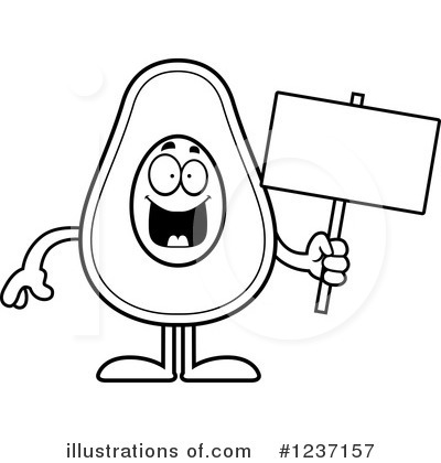 Royalty-Free (RF) Avocado Clipart Illustration by Cory Thoman - Stock Sample #1237157