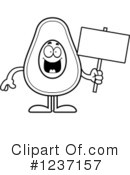 Avocado Clipart #1237157 by Cory Thoman