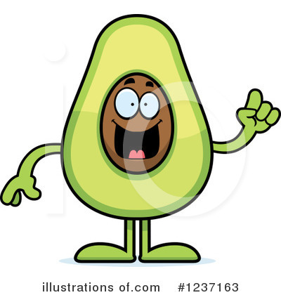 Avocado Clipart #1237163 by Cory Thoman