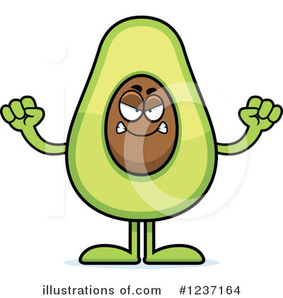 Avocado Clipart #1237164 by Cory Thoman