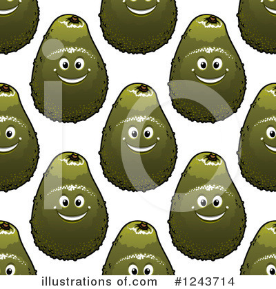 Royalty-Free (RF) Avocado Clipart Illustration by Vector Tradition SM - Stock Sample #1243714