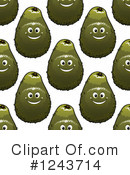 Avocado Clipart #1243714 by Vector Tradition SM