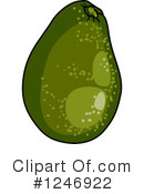 Avocado Clipart #1246922 by Vector Tradition SM