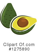 Avocado Clipart #1275890 by Vector Tradition SM