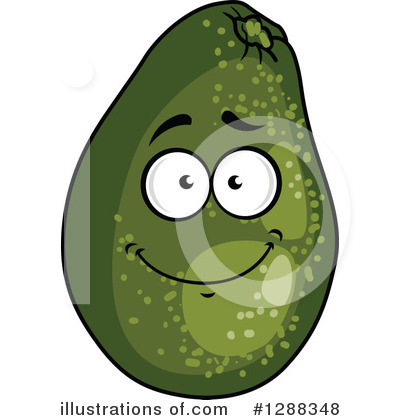 Royalty-Free (RF) Avocado Clipart Illustration by Vector Tradition SM - Stock Sample #1288348