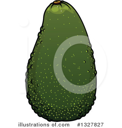 Royalty-Free (RF) Avocado Clipart Illustration by Vector Tradition SM - Stock Sample #1327827