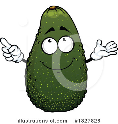 Royalty-Free (RF) Avocado Clipart Illustration by Vector Tradition SM - Stock Sample #1327828
