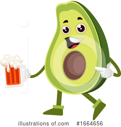Royalty-Free (RF) Avocado Clipart Illustration by Morphart Creations - Stock Sample #1664656