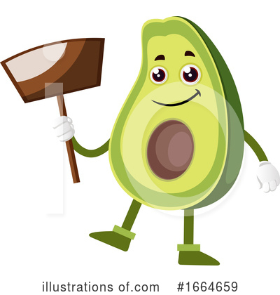 Royalty-Free (RF) Avocado Clipart Illustration by Morphart Creations - Stock Sample #1664659