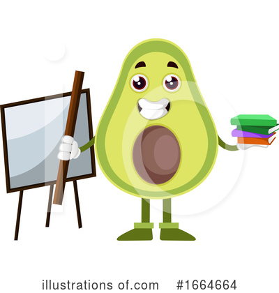 Royalty-Free (RF) Avocado Clipart Illustration by Morphart Creations - Stock Sample #1664664