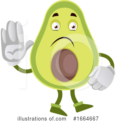 Royalty-Free (RF) Avocado Clipart Illustration by Morphart Creations - Stock Sample #1664667