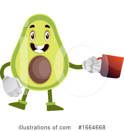 Royalty-Free (RF) Avocado Clipart Illustration by Morphart Creations - Stock Sample #1664668